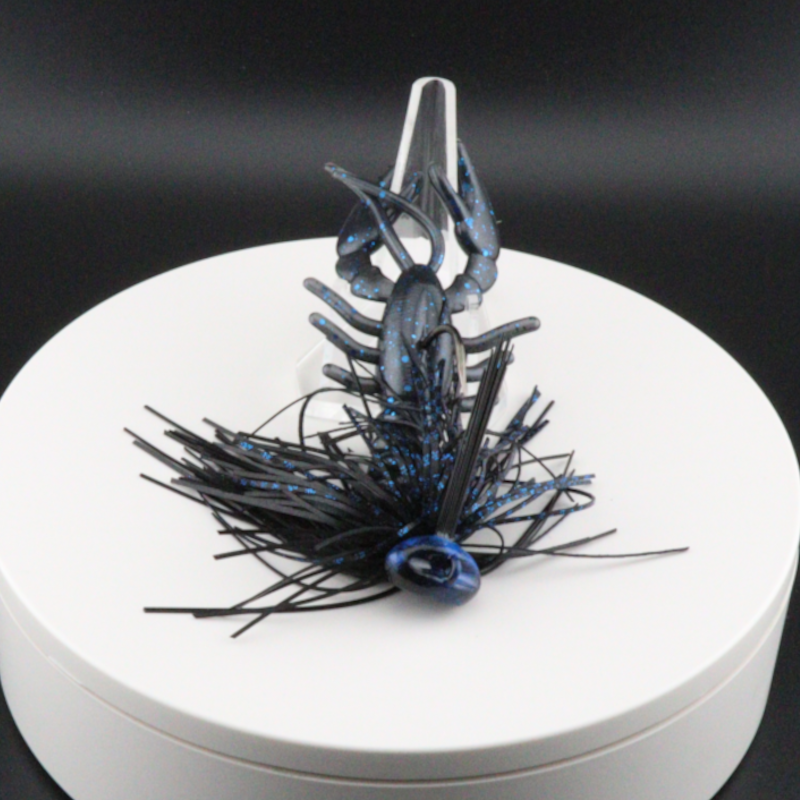 Pinchy Craw 2.5-inch craw lure in blue-black, skirt and claw-style soft legs