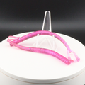 Sparkle Pink soft plastic fishing lure worm, 5.5 in, glitter finish on display